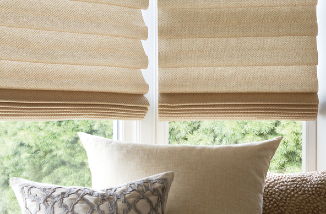 How To Get Paint Off Fabric Blinds Huetiful Homes   Roman Fabric Blinds 